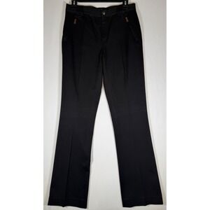 Lauren Ralph Lauren Dress Pants Womens Size 4 Black Stretch Cotton Straight Leg